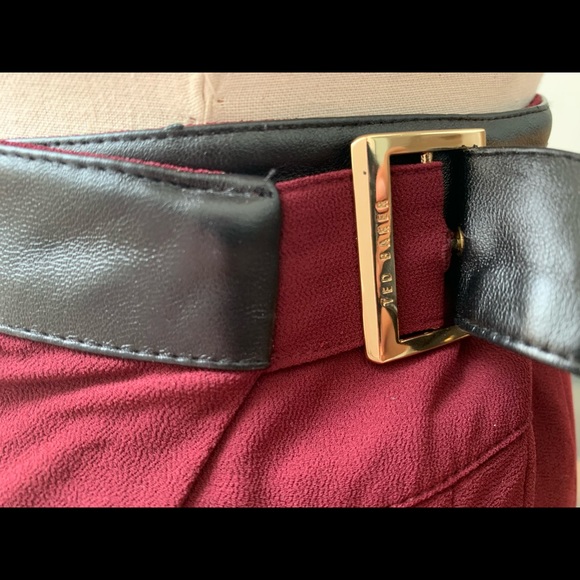 Ted Baker Burgundy Maxi Skirt - Picture 6 of 9